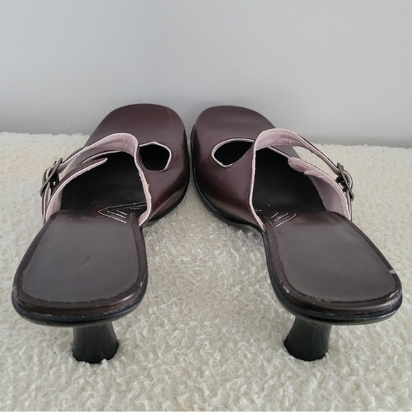 KENNETH COLE REACTION Kitten Heel Slide Ons Size 7 - Picture 6 of 12